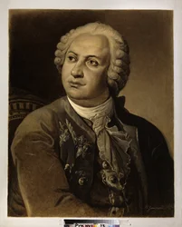 Porträtt av Mikhail Vassilievitch Lomonossov