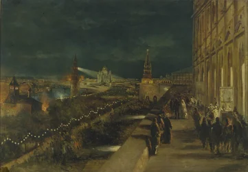 Illumination av Moskva med anledning av kejsar Alexander III:s kröning den 15 maj 1883