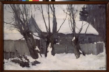 Hiver. Peinture de Nikolay Nikolevich Sapunov (Sapunov) (1880-1912), huile sir toile