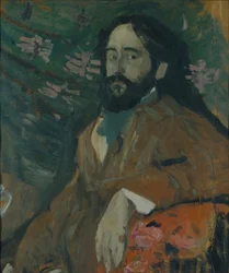 Porträtt av målaren Nikolay Milioti 1874-1962, 1908