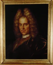 Kompositören Johann Joseph Fux, målad ... (målning på duk)