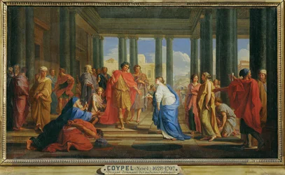 Trajan donnant des audiences publiques - Kejsar Trajan under en offentlig audiens ...