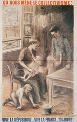 A Factory Workers House, valaffisch, 1909 färg litho