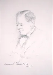 Porträtt av Winston Churchill