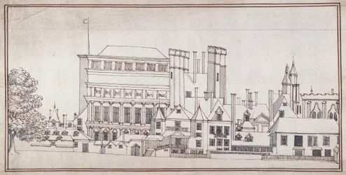 Whitehall med Holbein Gate och Inigo Jones