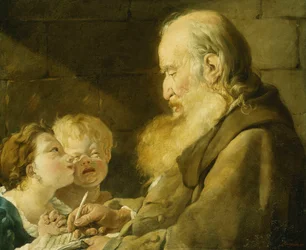 En skolmästare med sina elever, 1801