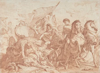 Antiochos fall från sin vagn, 1700-talet., 1700-talet.