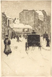 Boulevard Clichy i snön
