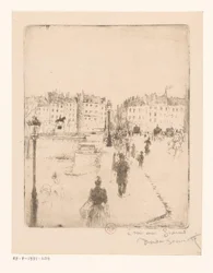 Utsikt över Pont Neuf i Paris