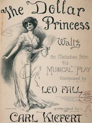 Affisch för musikalen "The dollar princess"