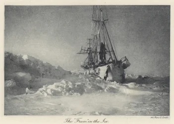 "Farmen" i isen (s/v foto)