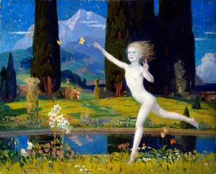 The Garden of Childhood, ca 1922 (olja på duk)