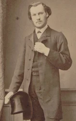 Porträtt av kompositören Charles Lenepveu 1840-1910, 1870.