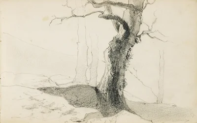 Ritning från ett album med titeln "Baskien", 1862-63