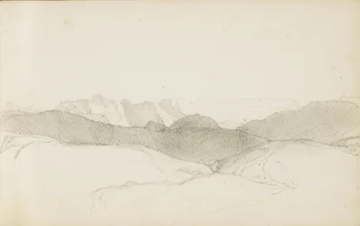 Ritning från ett album med titeln "Baskien", 1862-63