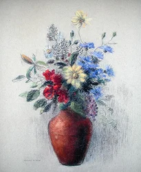 Blommor (pastell på papper)