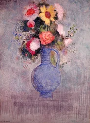 Blommor (pastell på papper)