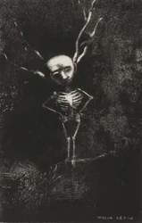 I labyrinten av grenar dök den bleka figuren upp, skylt 2 av 7