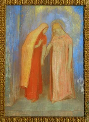La Visitation - S:ta Maria besöker S:ta Elisabeth R (pastell)