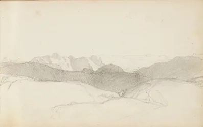 Sida från en skissbok, "Baskien", 1862-63