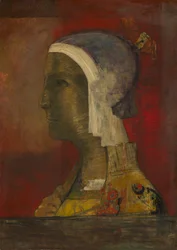 Symboliskt huvud, ca. 1890.