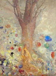 Buddha - målning av Odilon Redon (1840-1916)