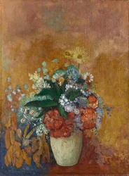 Vas med blommor
