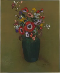 Vas med blommor