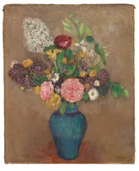 Vas med blommor