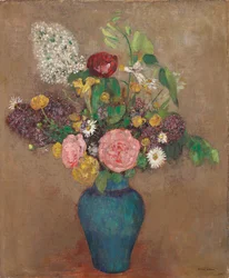 Vas med blommor
