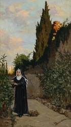 Nunna i trädgården