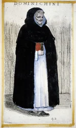 Religiös orden: en dominikanermunk. Gravyr i O. Fialetti. 1500-talet.