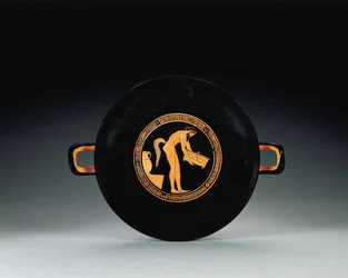 Attic rödfigurerad kylix, c.470 f.Kr