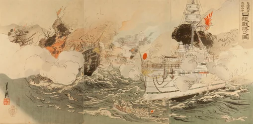 Kinesisk-japanska kriget: Japanska flottan segerrik utanför Takushan