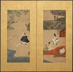 En Shinto-ceremoni, Edo-perioden, sent 1600-tidigt 1700-tal.