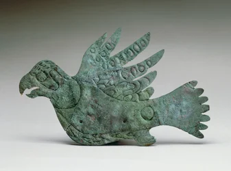 Falcon cutout, 200 BC-100 AD (koppar)