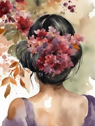 Blommigt hår – lugn och ro