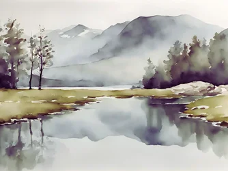 En fridfull bergsjö