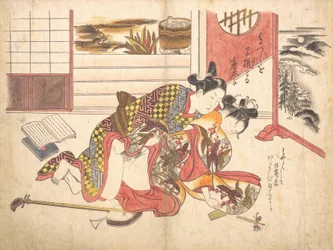 Sovrumsscen, ca. 1739., ca. 1739.