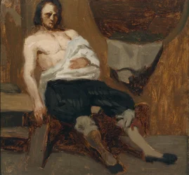 Sårad man