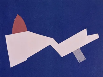 Universal War: Collage av Olga Rosanova, januari 1916