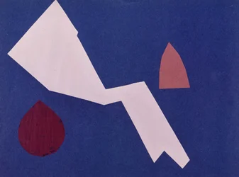 Universal War Collage-verk av Olga Rosanova, januari 1916