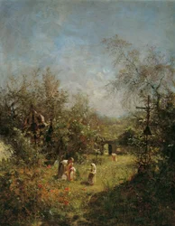 Övergiven kyrkogård i Goisern