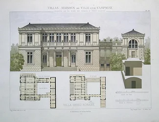 Villa Greco Romaine, graverad av Walter, skylt 49 från 