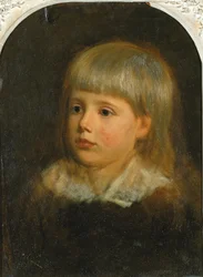 Charles Downing Lay, Porträtt av konstnärens son, ca. 1881-1883.