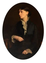 Porträtt av Fidelia Bridges