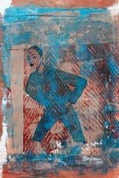 Blugel, 2023 (blandteknik på papper)