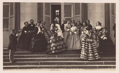 Compiègne, Presentation av kejsarprinsen, 1856.