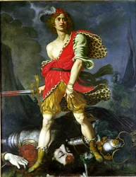 David och Goliat (olja på duk)