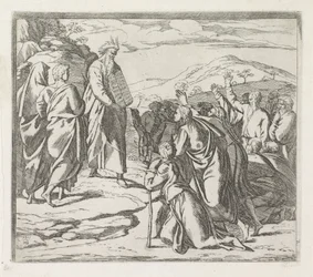 Moses visar lagens tabeller Målningar i Rafaels loggia (serietitel)
